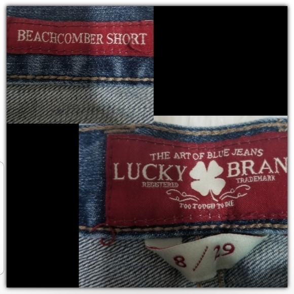 Lucky brand embroidered beach comber shorts - Picture 3 of 4